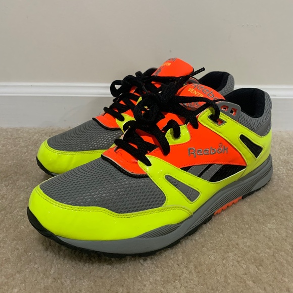 Reebok Other - Reebok Ventilator Hexilite Sneakers Yellow Orange Black Mens Size 11
